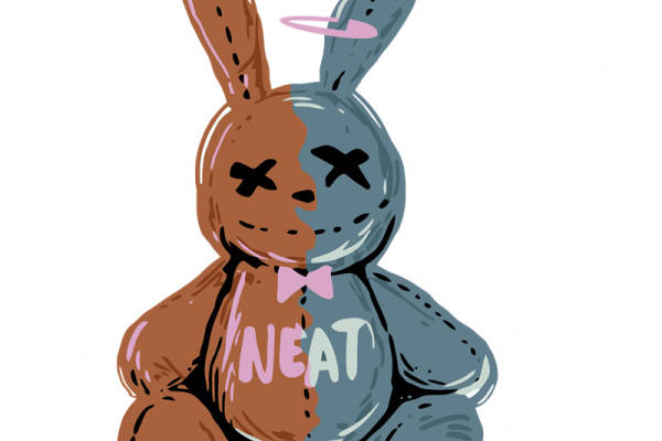 时尚个性兔子裁片印花服装 打造独特街头风格