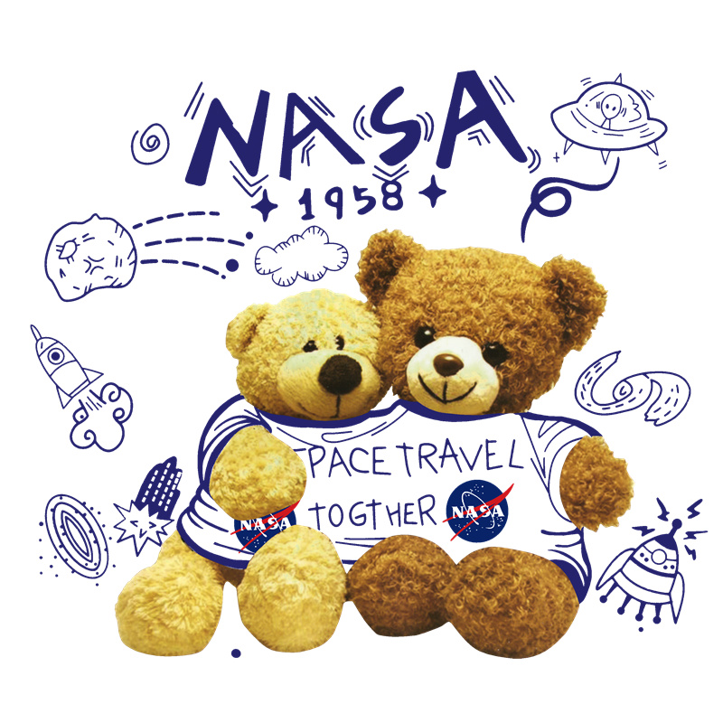 探索宇宙的伙伴：NASA主题裁片印花服装印花设计