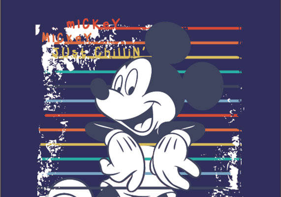 经典米奇裁片印花服装:复古风格与现代设计的完美结合