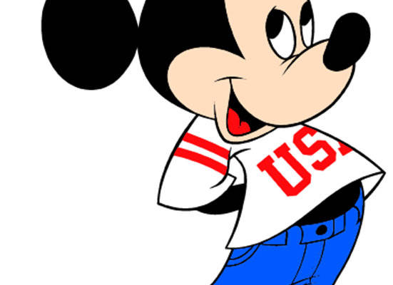 经典米奇裁片印花服装:复古运动风格新演绎