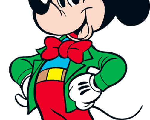 经典卡通裁片印花服装：米奇的欢乐世界