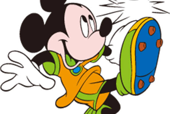 米奇老鼠足球主题裁片印花服装印花设计