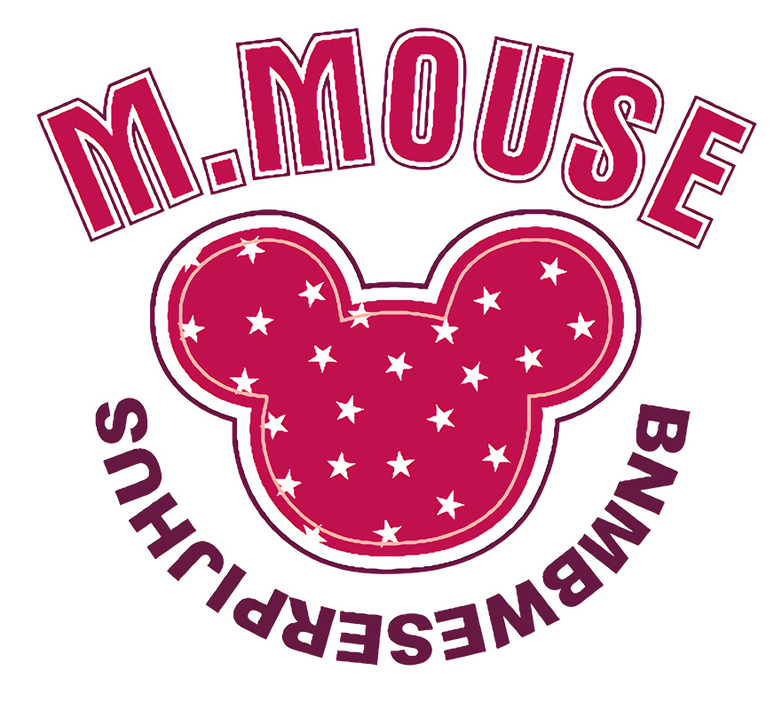 时尚个性裁片印花服装：M.MOUSE BLING MESHERS潮牌设计