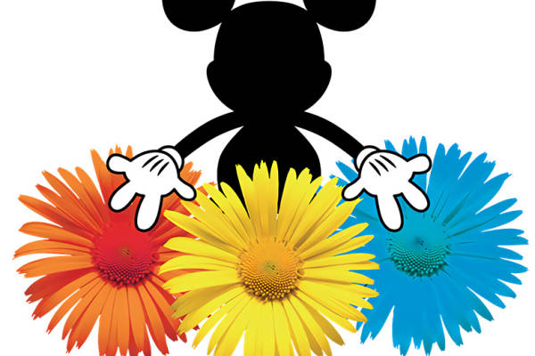 时尚潮流裁片印花服装:彩色花朵图案设计