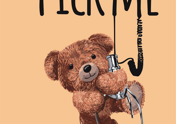 可爱泰迪熊裁片印花服装:温暖你的每一天