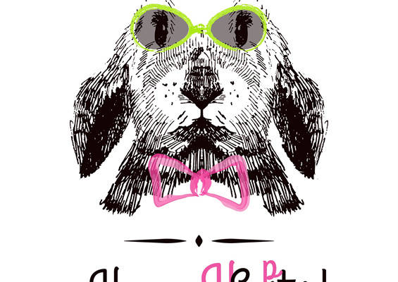 时尚复活节兔子裁片印花服装，增添节日趣味