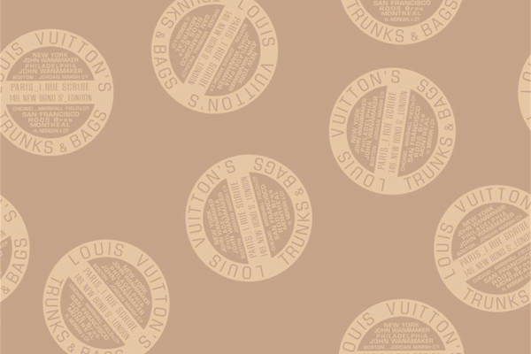 经典复古风格服装印花:路易威登标志性图案面料印花
