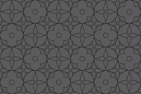 深灰色几何图案面料印花，打造现代时尚服装印花设计