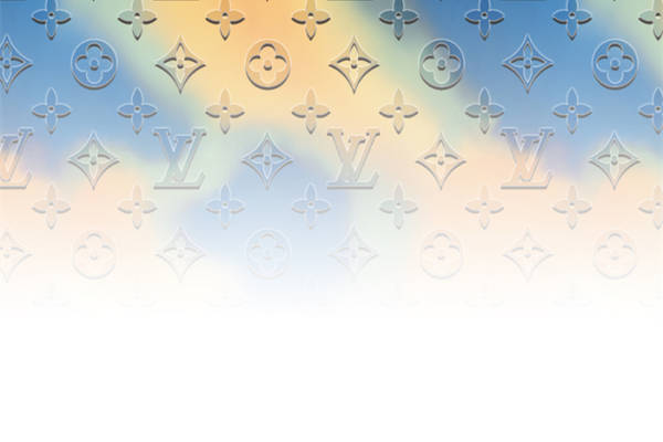 梦幻彩虹渐变背景的服装印花面料设计