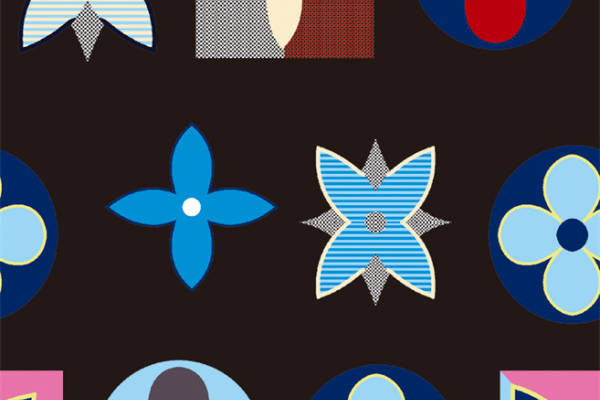 时尚几何图案服装印花面料设计