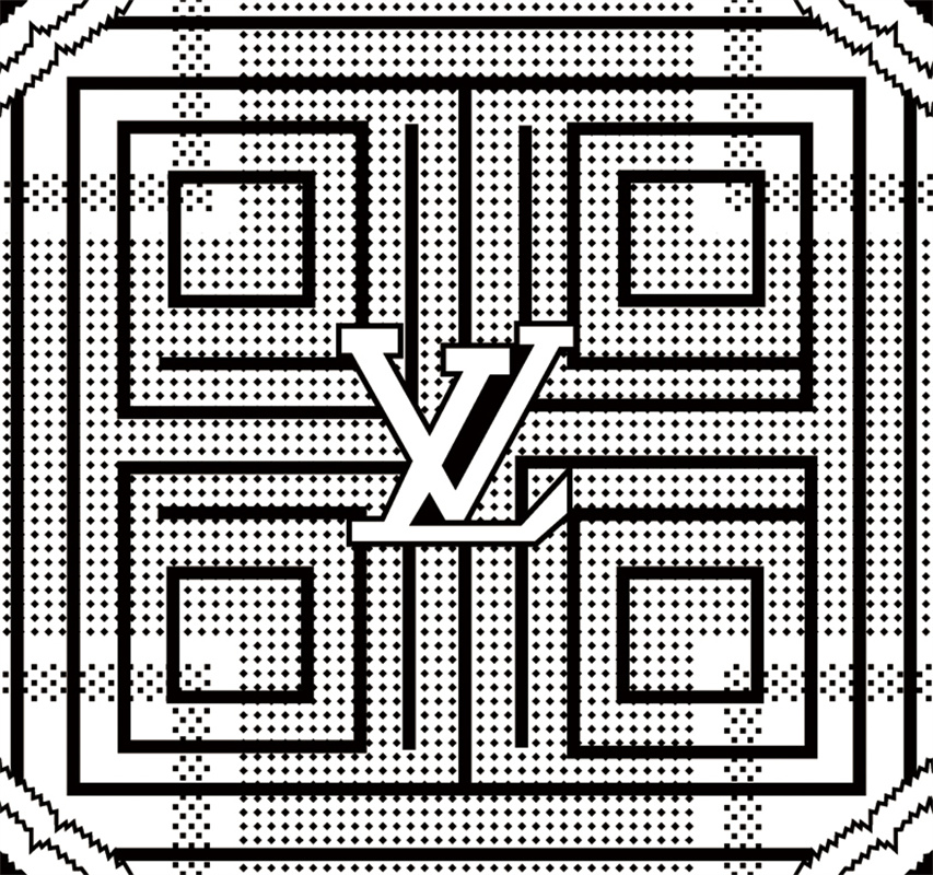 经典黑白几何图案面料印花，打造时尚服装印花新潮流