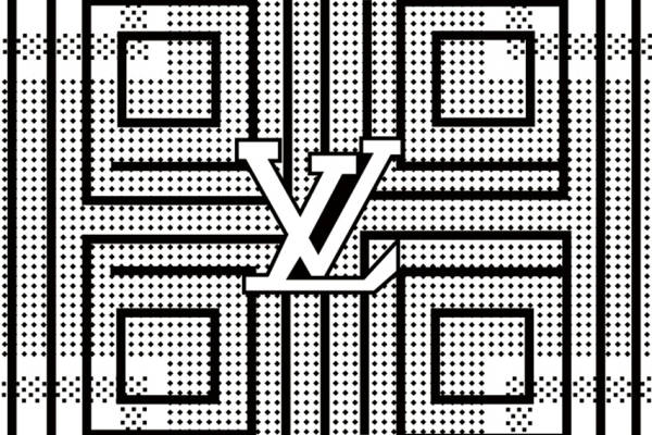 经典黑白几何图案面料印花，打造时尚服装印花新潮流