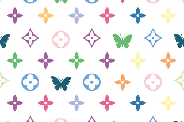 春日花园多彩花卉图案服装印花面料设计