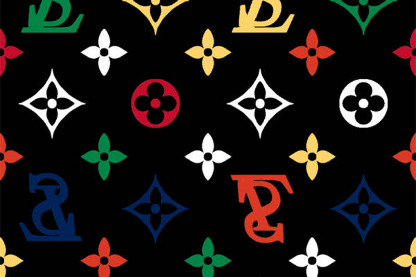 经典复古风格服装印花:多色花卉与几何图案面料印花