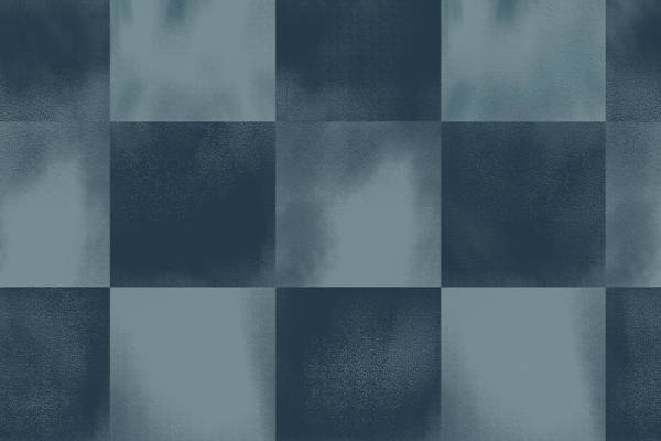 经典蓝黑格子服装印花面料：打造永恒时尚