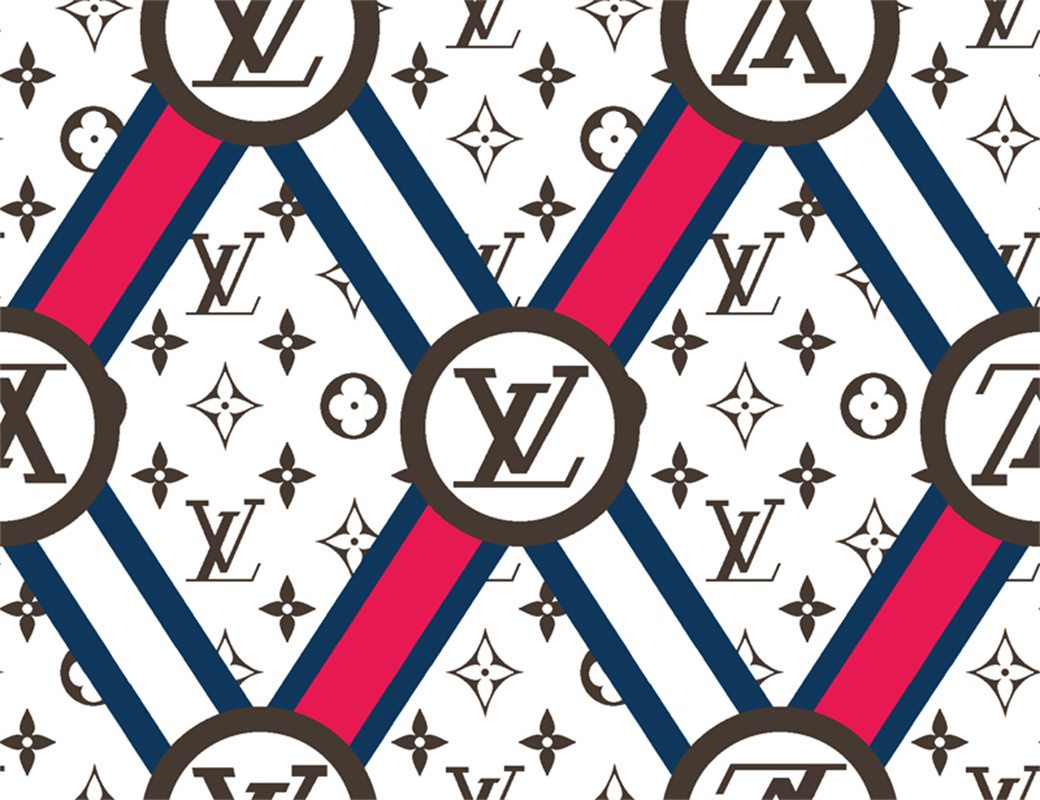 经典与时尚的碰撞：LV风格条纹面料印花服装