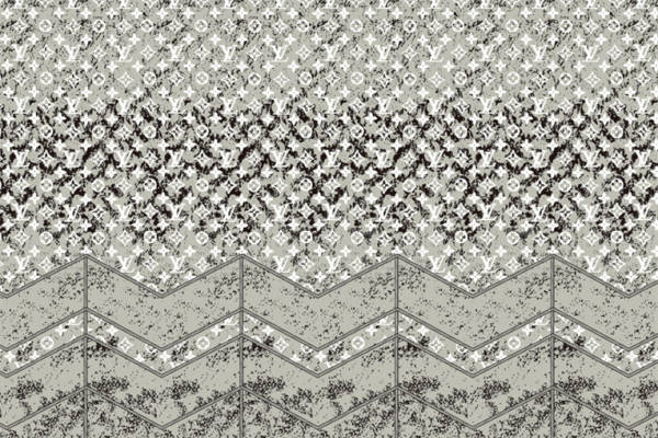 经典与现代交织的服装印花：优雅几何与字母图案面料印花