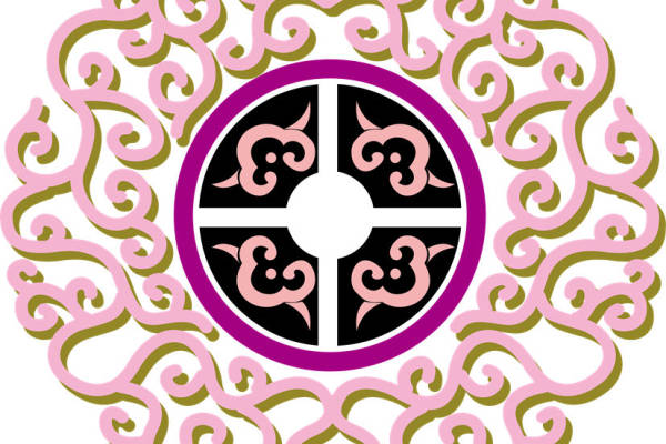 复古风格裁片印花服装图案设计