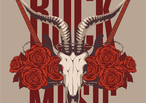 摇滚音乐风格服装印花设计：野性与优雅的完美结合