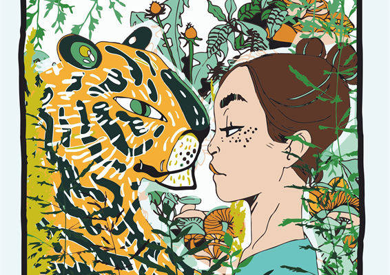 时尚丛林探险：女士豹纹裁片印花服装