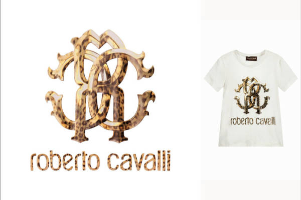 Roberto Cavalli风格豹纹裁片印花服装，展现奢华与野性之美