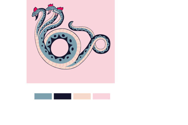 时尚蛇形裁片印花服装,展现个性魅力