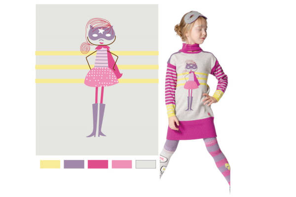 时尚童趣:儿童卡通裁片印花服装印花设计