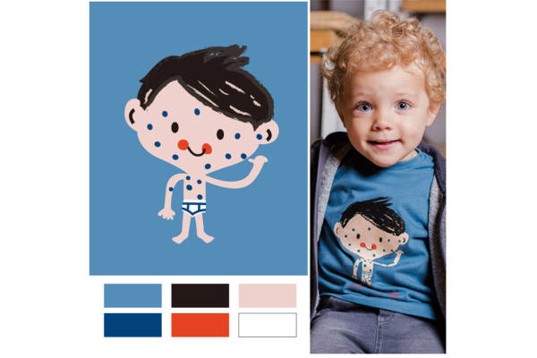 童趣十足：可爱卡通人物裁片印花儿童服装