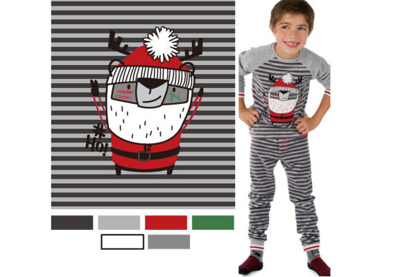 圣诞主题儿童裁片印花服装:时尚与趣味的完美结合