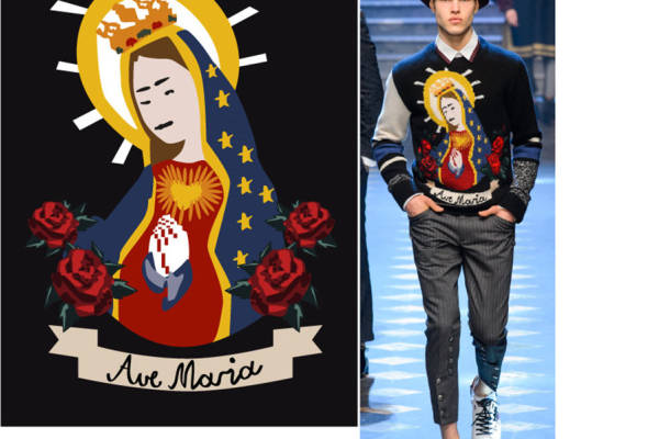 时尚潮流中的宗教元素裁片印花服装印花设计