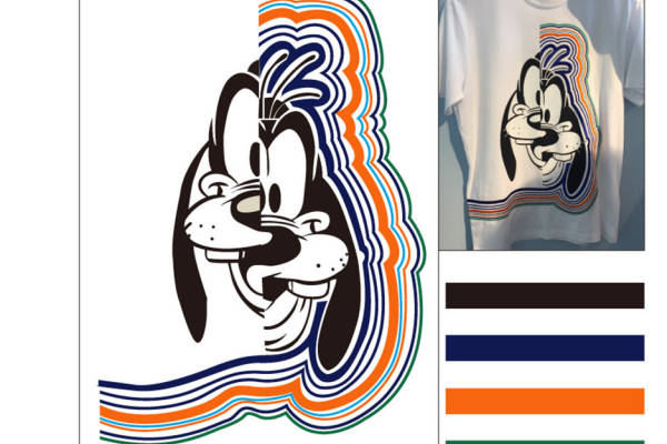 时尚复古米奇裁片印花服装，经典与潮流的完美结合