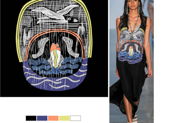 现代抽象艺术裁片印花服装：时尚与艺术的完美结合