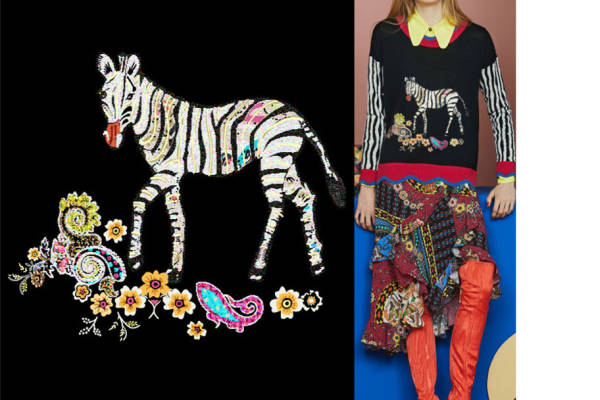 时尚斑马裁片印花服装：引领潮流的多彩设计