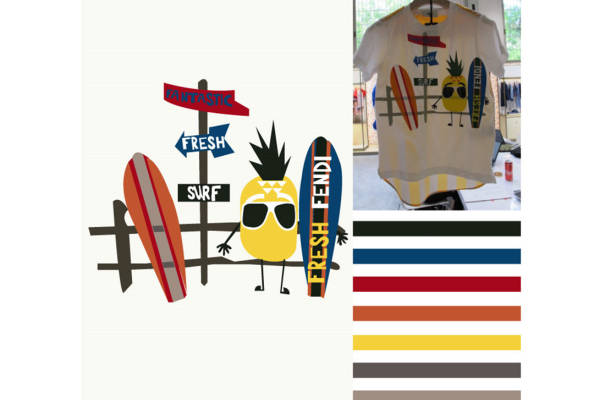 夏日风情裁片印花服装:打造你的时尚海滩风格