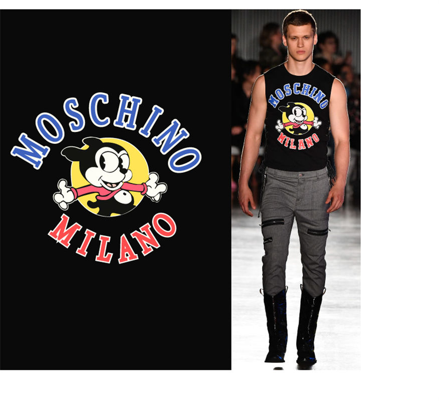 探索时尚前沿：Moschino米兰裁片印花服装印花设计