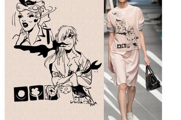 时尚艺术裁片印花服装：独特设计引领潮流