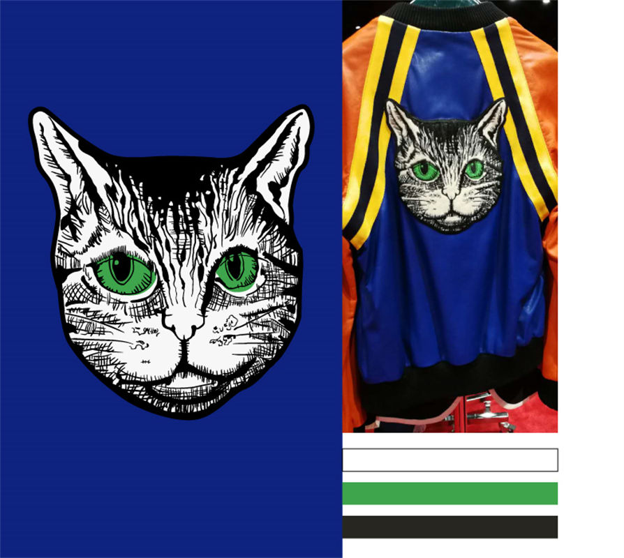 独特猫咪裁片印花服装：时尚与个性的完美结合