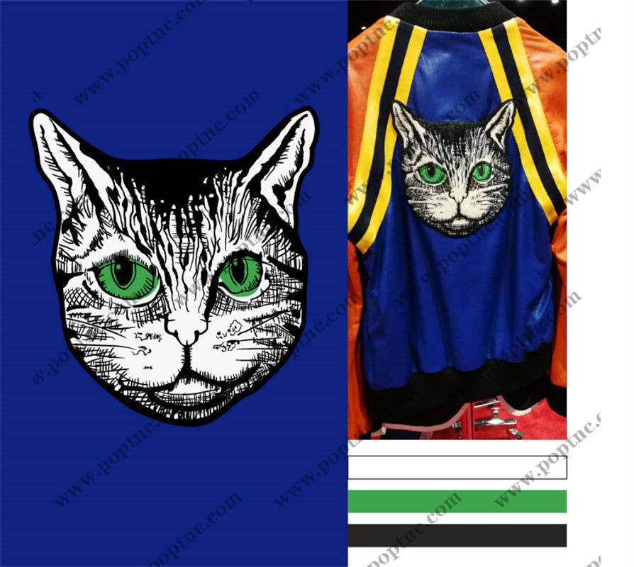 独特猫咪裁片印花服装:时尚与个性的完美结合