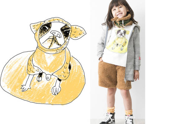 儿童时尚新宠:趣味哈巴狗裁片印花服装