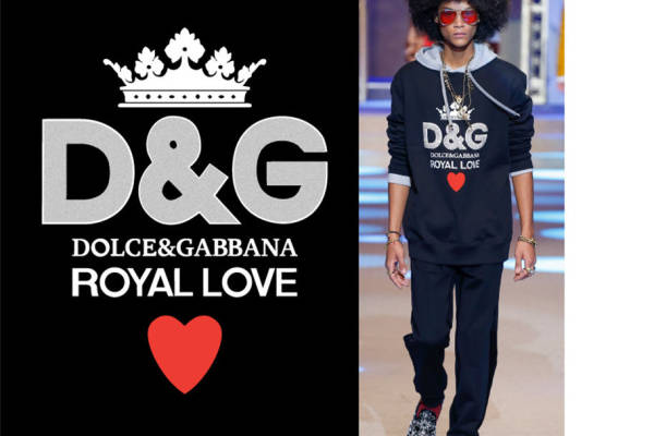 Dolce&Gabbana皇家爱情裁片印花服装：时尚界的奢华宣言