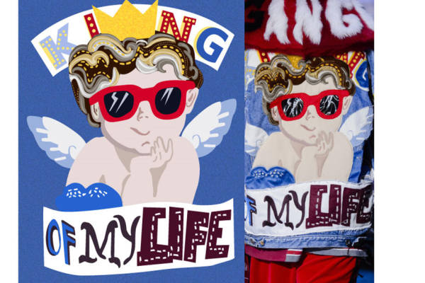 独特天使裁片印花服装,展现个性生活态度