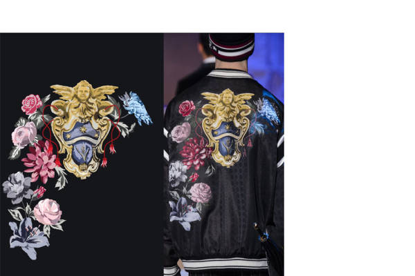 时尚界新宠：精致天使与花卉裁片印花服装