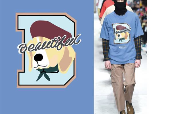 时尚狗狗裁片印花服装:打造个性化街头风格