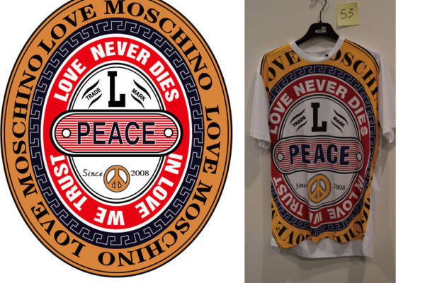 探索经典与现代的融合:LOVE MOSCHINO裁片印花服装印花