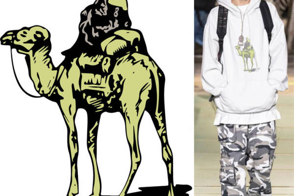 独特骆驼裁片印花服装,引领街头潮流新风尚