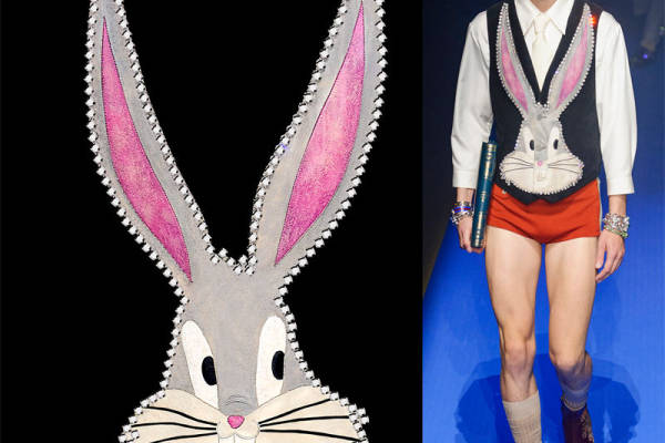 时尚创意裁片印花服装：兔子图案的趣味与个性