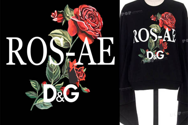 时尚玫瑰裁片印花服装,展现个性魅力的完美选择