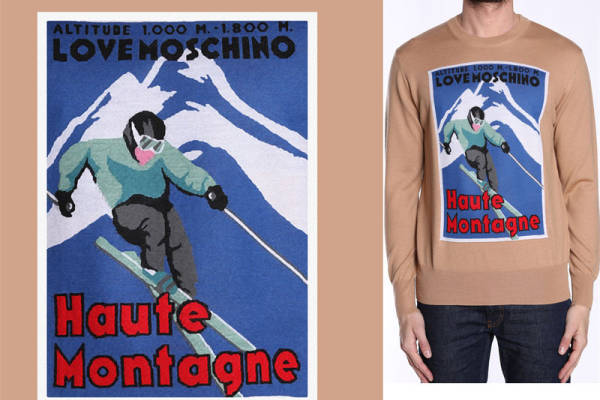 冬季运动风裁片印花服装：高山滑雪时尚新潮流