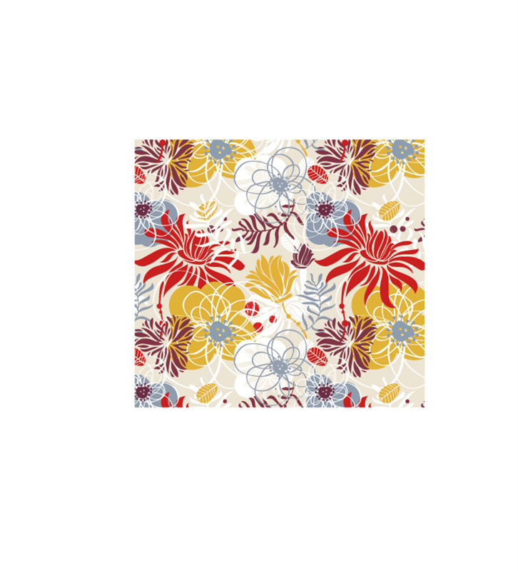 春日花卉图案服装印花面料,展现自然之美