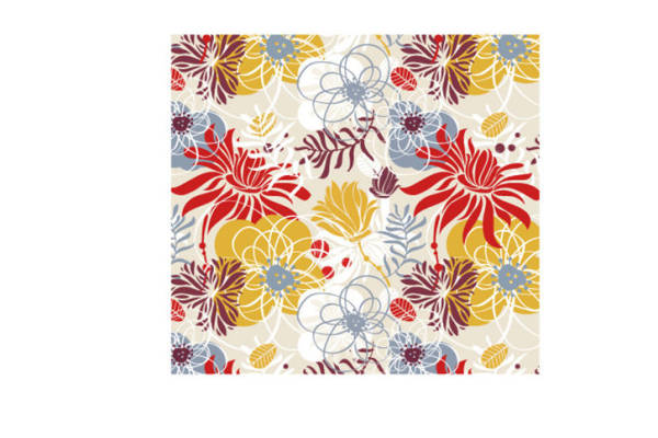 春日花卉图案服装印花面料,展现自然之美